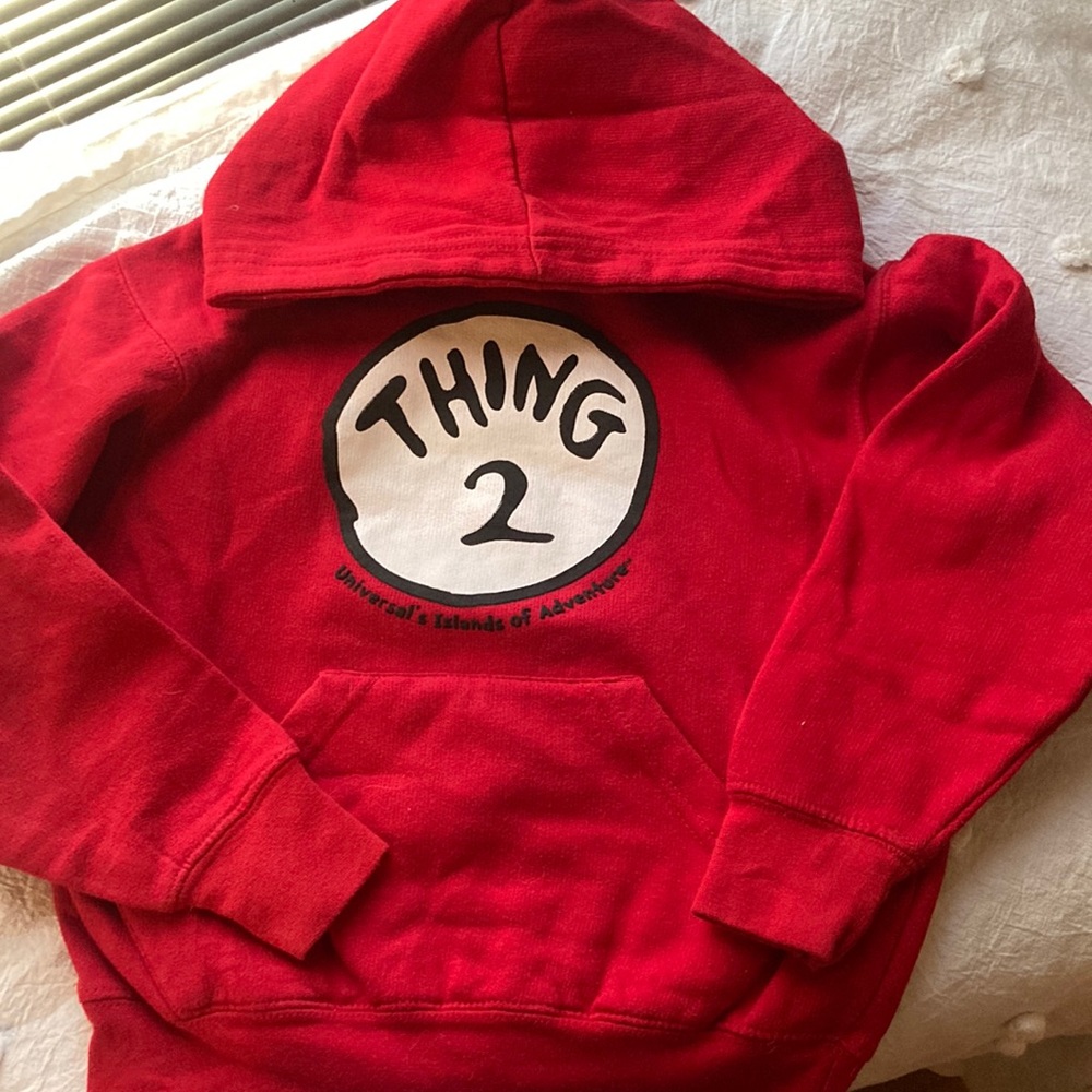 Thing 2 hooded sweatshirt from Universal Studio